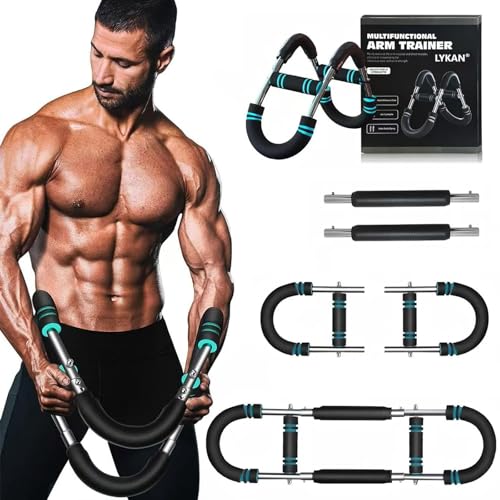 Twister Arm Trainer, 40-100lb Adjustable Chest Workout Equipment, Arm Trainer, Twister Arm Trainer, Portable Power Twister Bar, Detachable Design Fitness Anywhere (Blue)