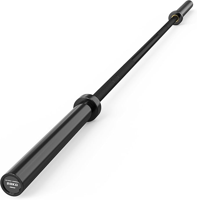 7 ft Olympic Barbell, 2-Inch 45 lb Weight Bar with Knurled Grip - 1000lb Capacity, (Also in 4,5,6 ft) Hard Chrome Finish for Powerlifting, Deadlift, Squat, Bench Press, Squat & Hom