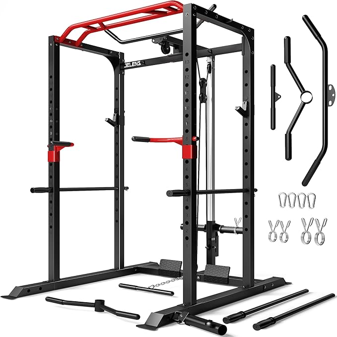 S11 Power Cage, 2000LB Multi-Function Power Rack with LAT Pulldown, Sq — Real-world performance testing in action