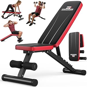 Adjustable Weight Bench for Home Gym, 660LBS Stable Workout Bench with 8 Backrest for Full
