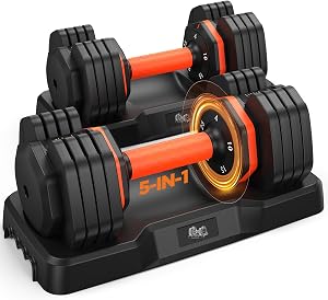 2026 FDB2 Updated Adjustable Dumbbell Set of 2, 110lbs/50lbs Weights Dumbbell Set with Sto