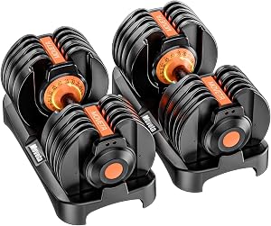 Moveta Adjustable Dumbbells Set of 2,Free Weights Dumbbells Set,Adjustable Dumbbell Set,52